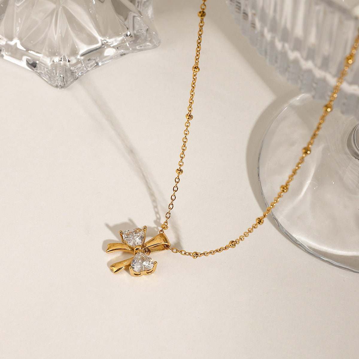 Bow Pendant Necklace